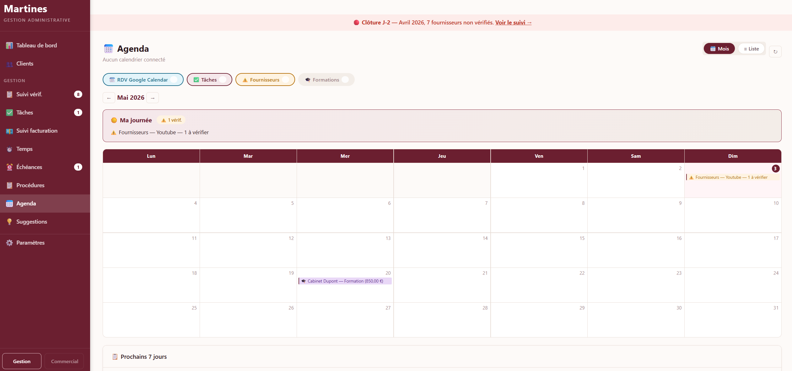 Agenda Martines